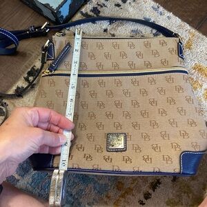 Dooney & Bourke- brown and blue shoulder bag